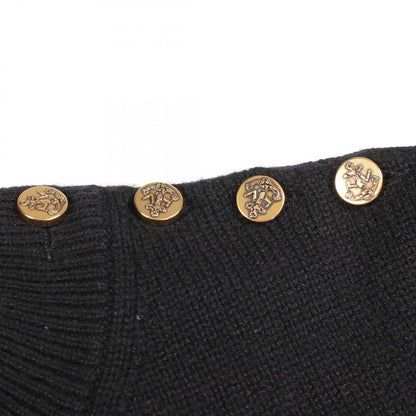 Louis Vuitton Dress LV Intarsia Short Sleeve Black Knit Sweater — view 5