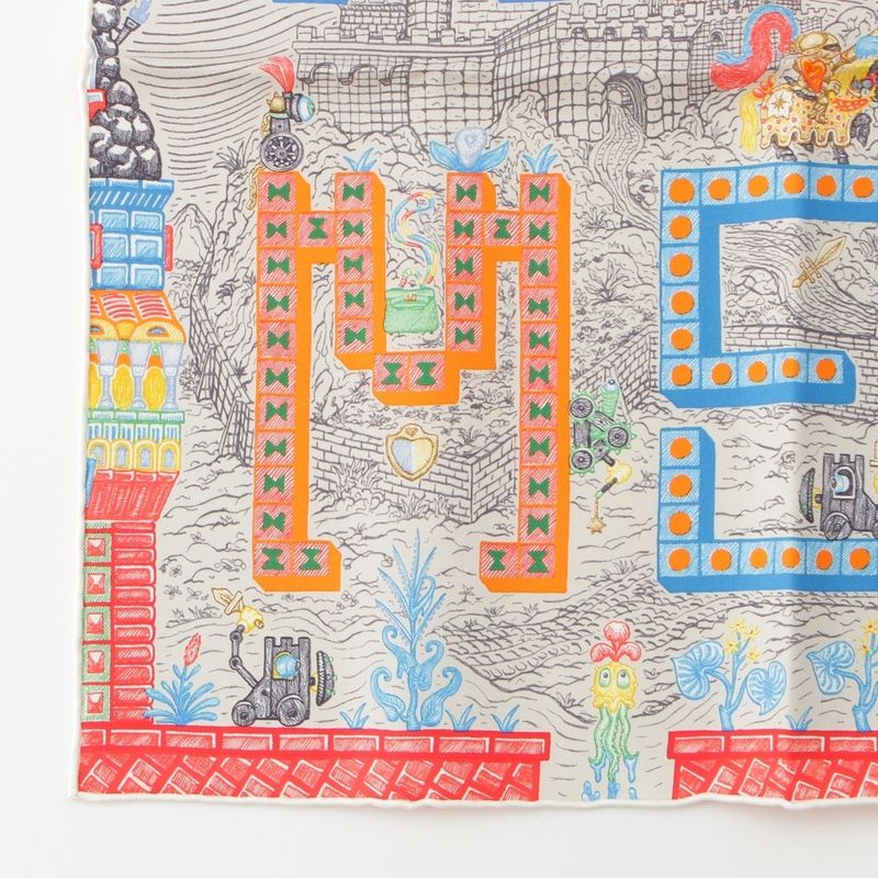 Hermes Silk Super SILK Quest Super Silk Quest Scarf Multicolor