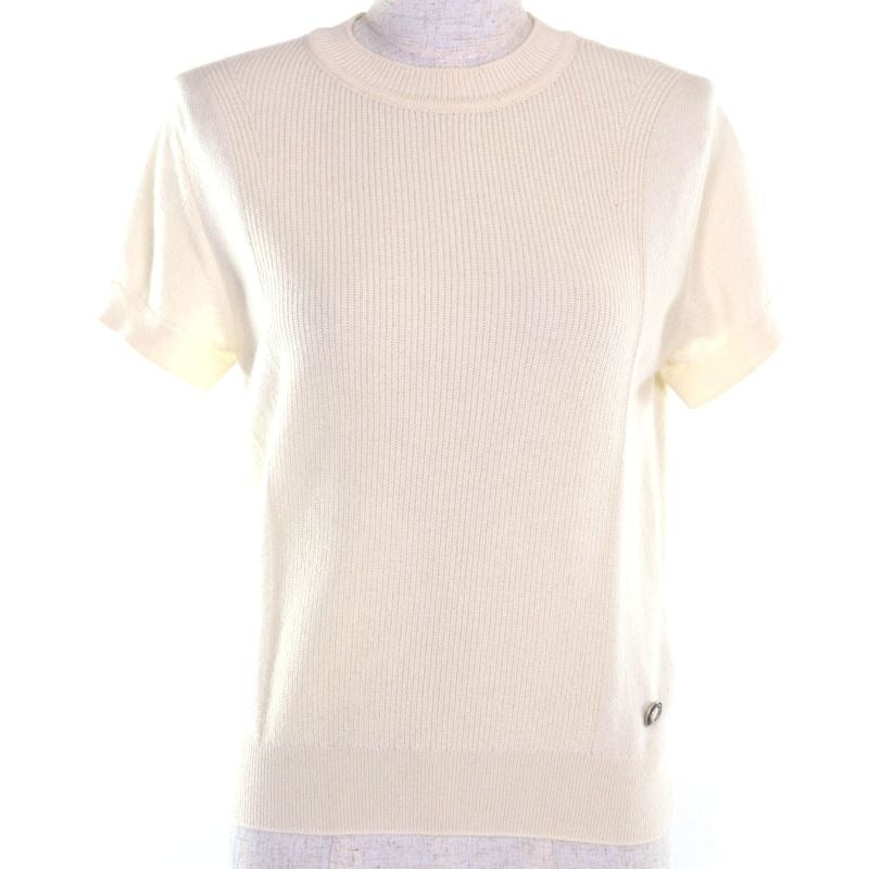 Hermes 24 SS 4 E2600 D1 100% Cashmere Silver Hardware Canadian Button Short