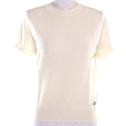 Hermes 24 SS 4 E2600 D1 100% Cashmere Silver Hardware Canadian Button Short