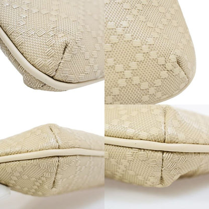 Gucci Pouch Diamante Beige Leather 67bs128