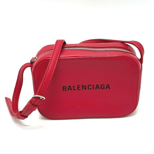 Balenciaga Shoulder Bag Everyday 552372 Leather Red