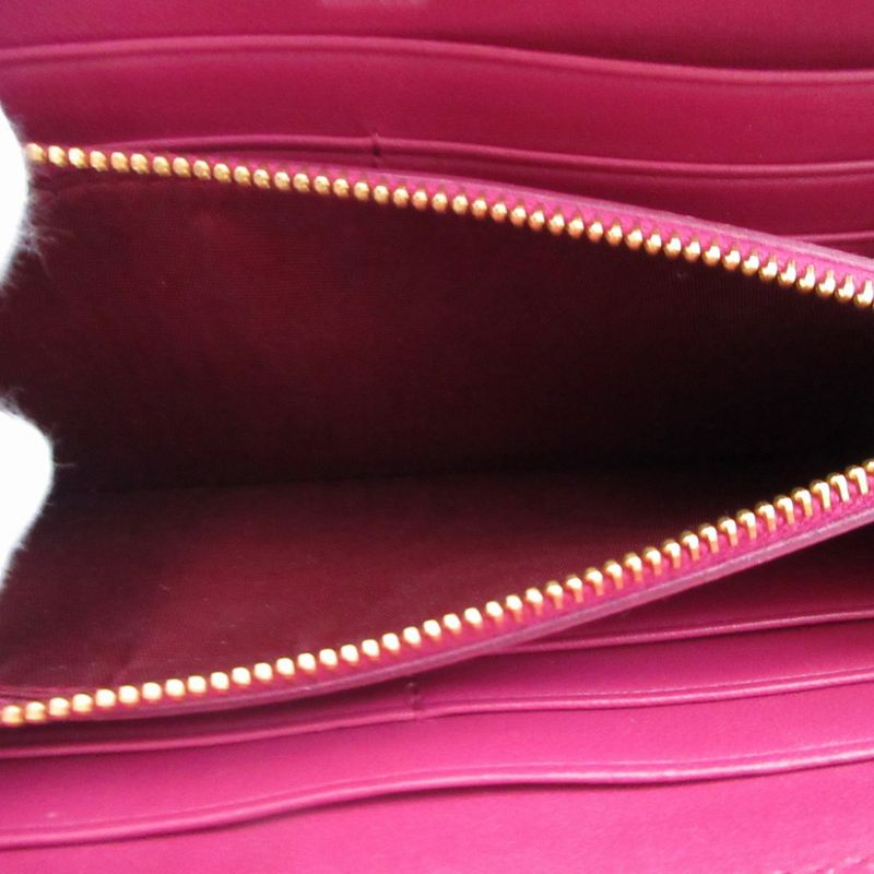 Prada Quilted Nylon Pink L Shaped Zipper Long Wallet 1042 Prada