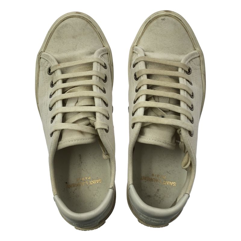 Saint Laurent Paris - Malibu Low Cut Sneakers - 35 - White - Women's