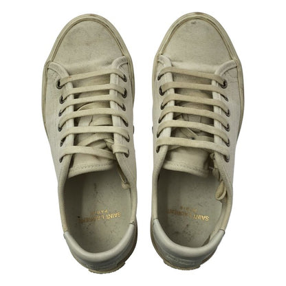 Saint Laurent Paris - Malibu Low Cut Sneakers - 35 - White - Women's