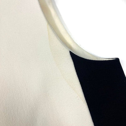 Balenciaga Bicolor Sleeveless Dress 393263 Ivory 34