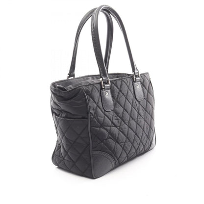 Chanel Tote Bag Paris New York Line Black Nylon Leather — view 2