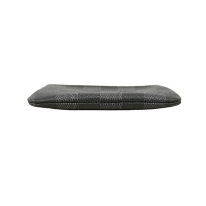 Louis Vuitton Coin Case Damier Graphite Pochette Cles Black — view 2