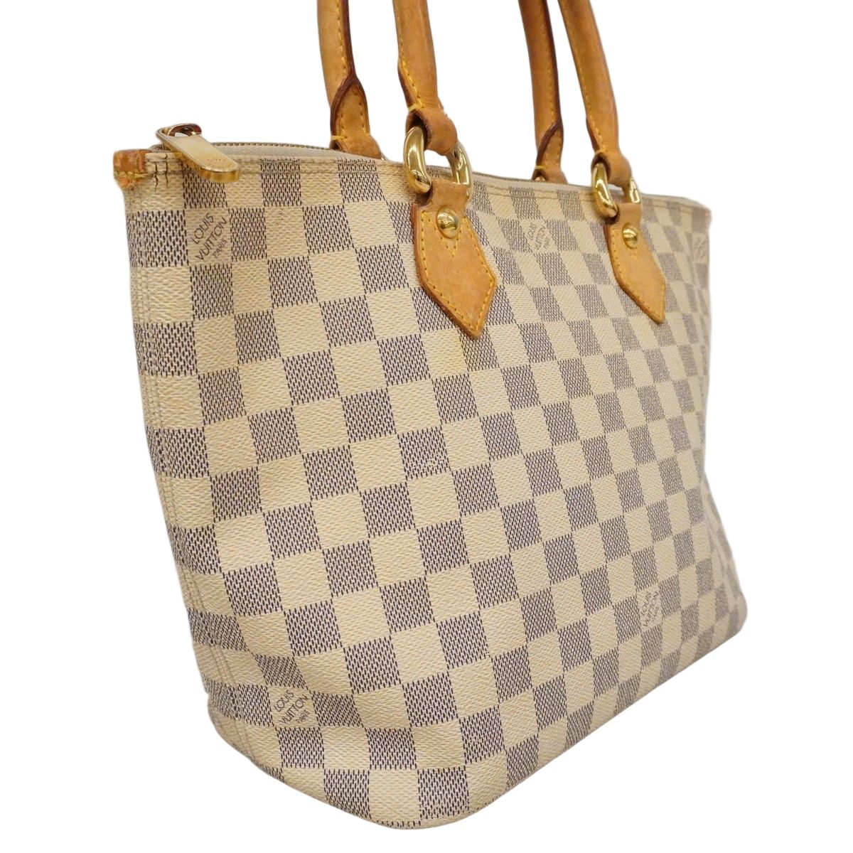 Louis Vuitton Handbag Damier Azur Saleya PM White — view 2