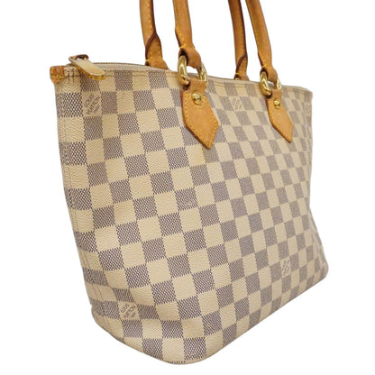 Louis Vuitton Handbag Damier Azur Saleya PM White — view 2