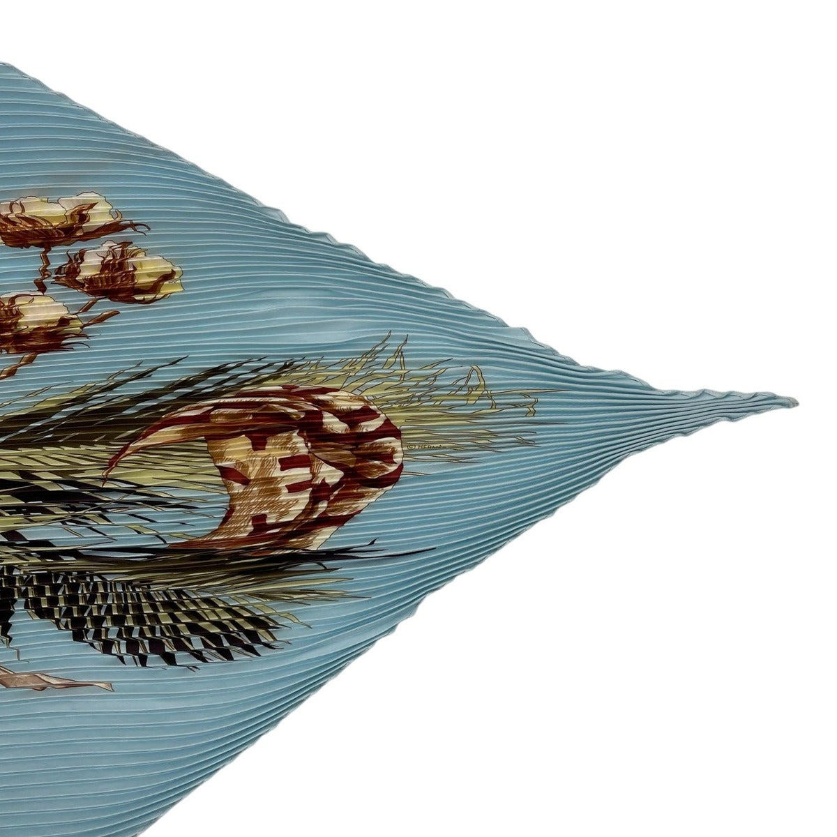 Hermes Scarf Pleated Turbans Des Reines Queen's Turban Blue — view 5