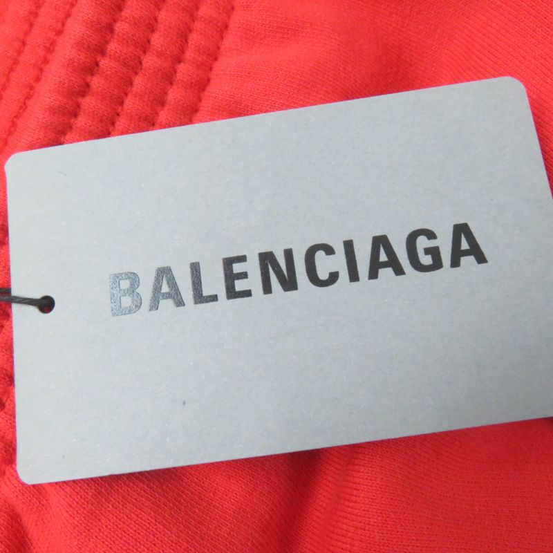 Balenciaga 508232 Cotton Polyester Campaign Logo Sweatpants Red 8 (kids' Size