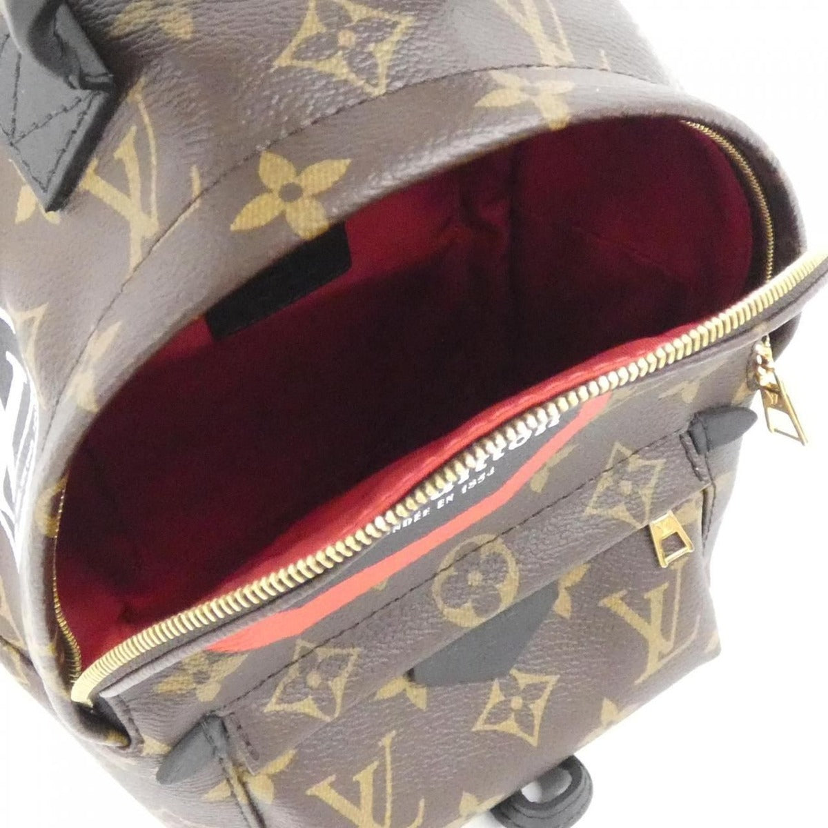 Louis Vuitton Monogram World Tour Palm Spring Backpack Mini Sac Brown Marron — view 6