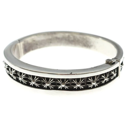 Chrome Hearts Narrow CH Plus Band Bracelet Silver
