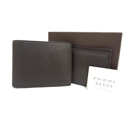 Gucci Leather Bifold Wallet with Card Case Billfold