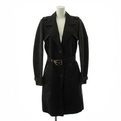 Gucci Star Coat Long Length Cotton 38 Black