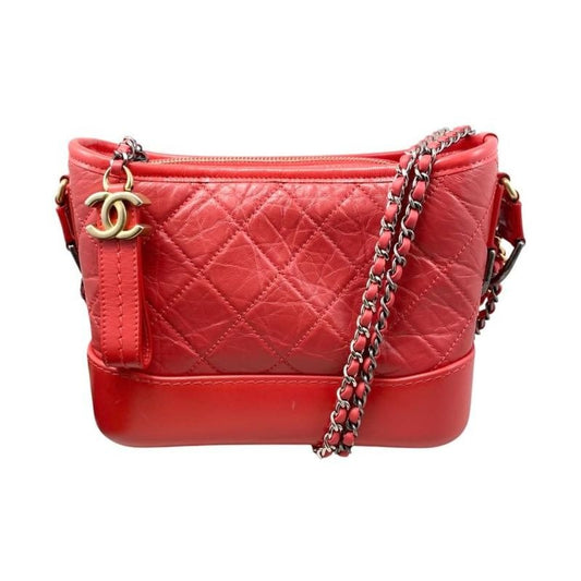 Chanel Shoulder Bag Gabrielle de Hobo Quilted Calfskin Coco Strap