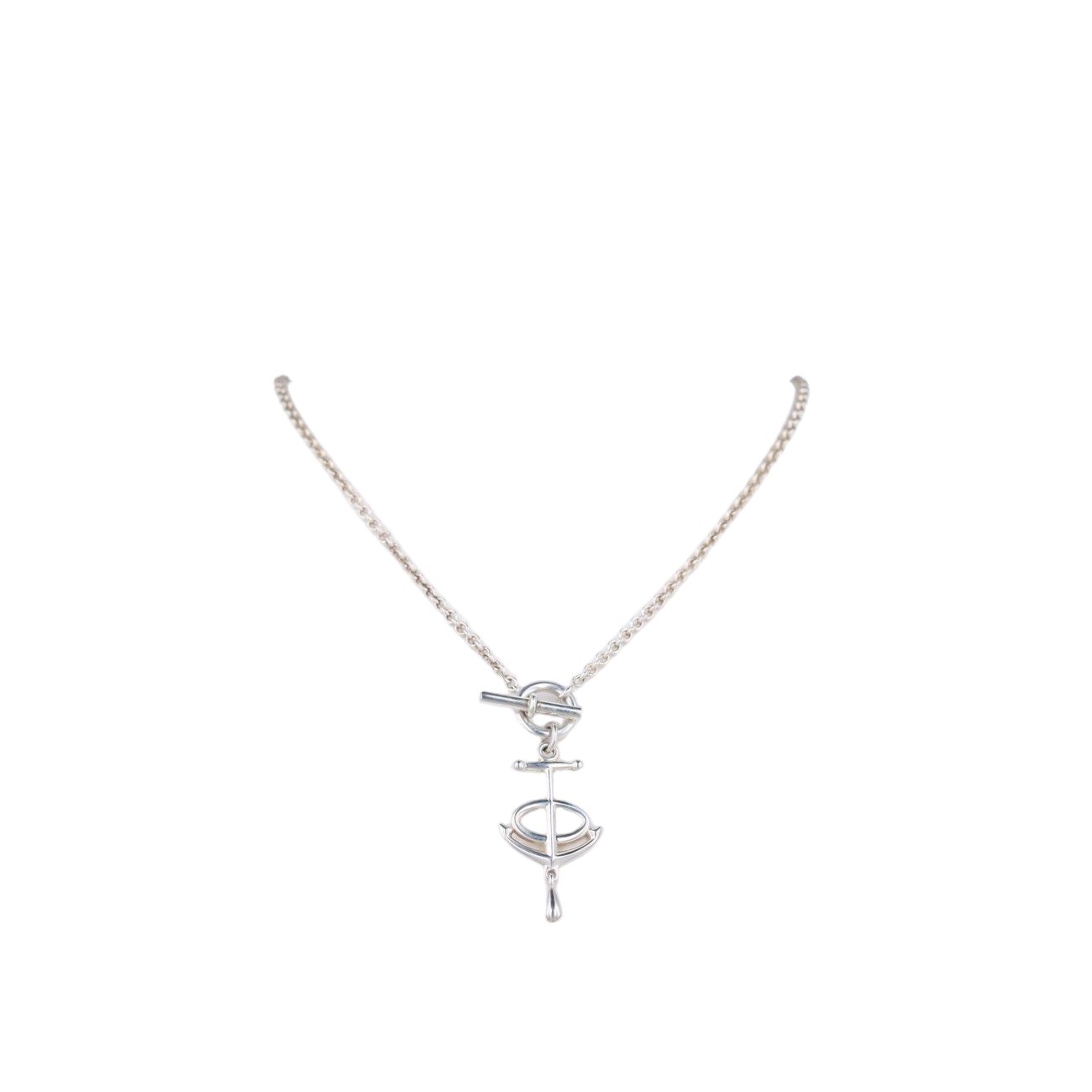 Hermes Grand Large Chaine D'ancre Silver Necklace