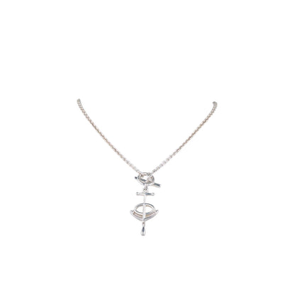 Hermes Grand Large Chaine D'ancre Silver Necklace — view 2