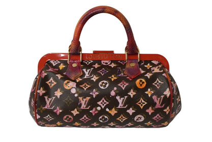 Louis Vuitton Monogram Water Color Richard Prince Papillon Handbag Brown