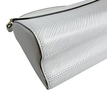 Louis Vuitton Epi Leather Twist MM Bron Shoulder Bag White