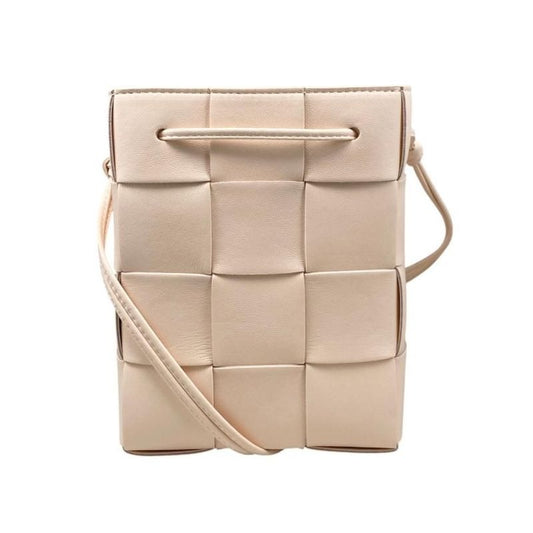 Bottega Veneta Shoulder Bag Small Cassette Bucket Lambskin Pink