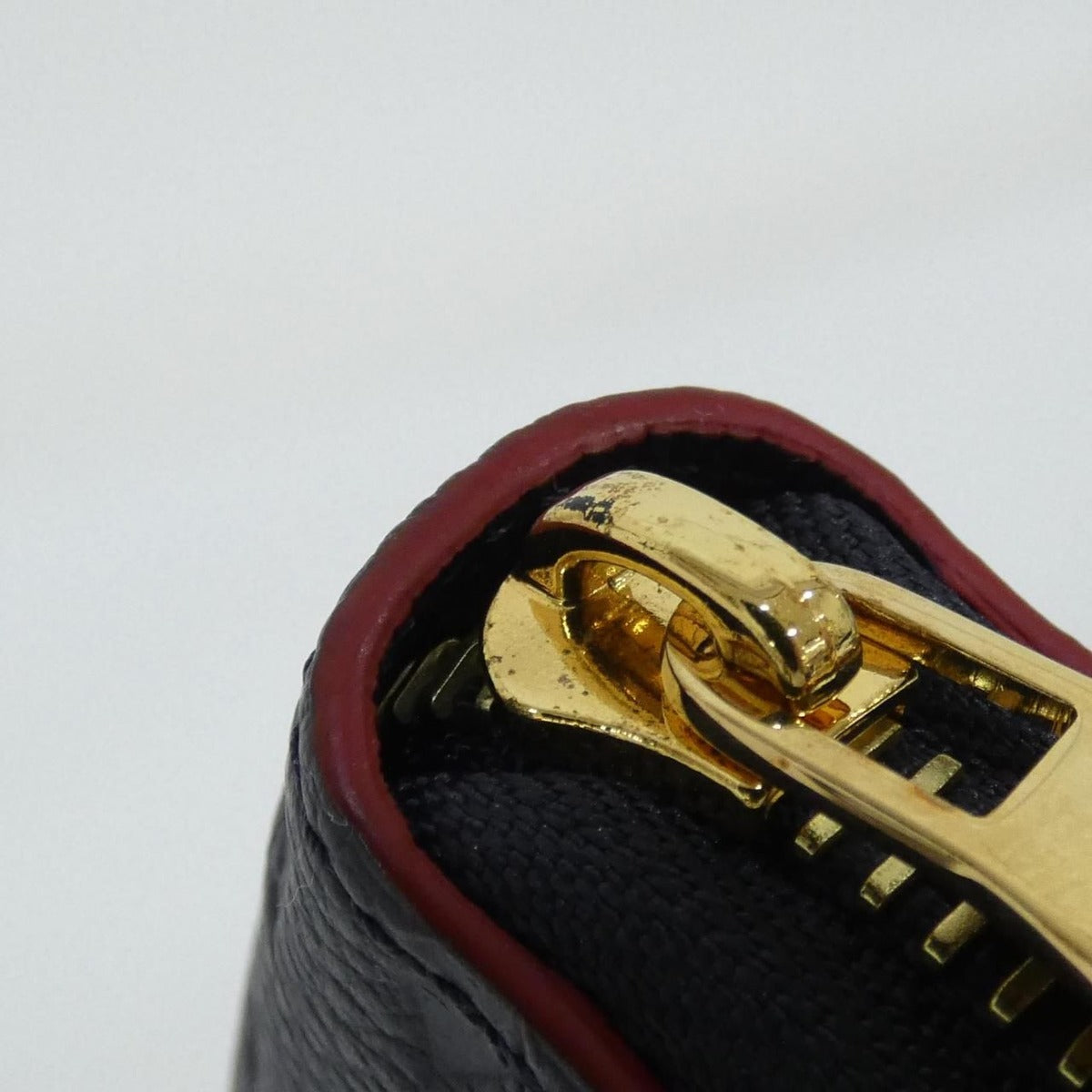 Louis Vuitton Monogram Empreinte Zippy Wallet Marine Rouge — view 3