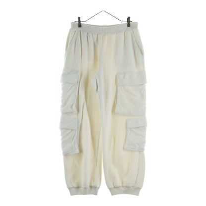 Louis Vuitton Velour Multi Pocket Monogram Cargo Long Pants White Jza