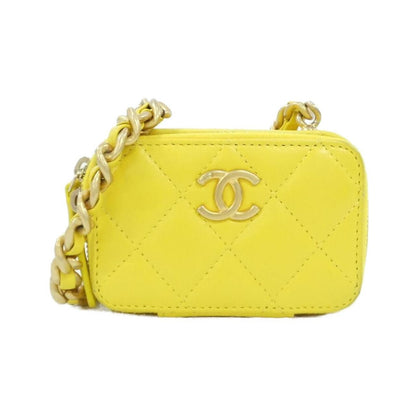 Chanel Chain Clutch Yellow