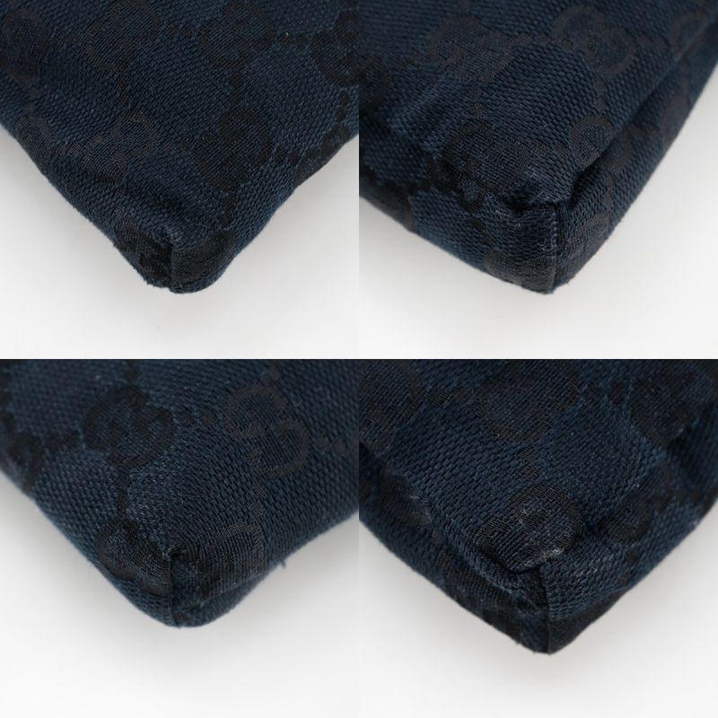 Gucci Body Bag 28566 GG Canvas Black Unisex Waist Bag