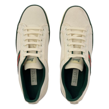 Gucci Sneakers - Canvas And Leather Sherry Line Sneakers - 23 - White - Women's