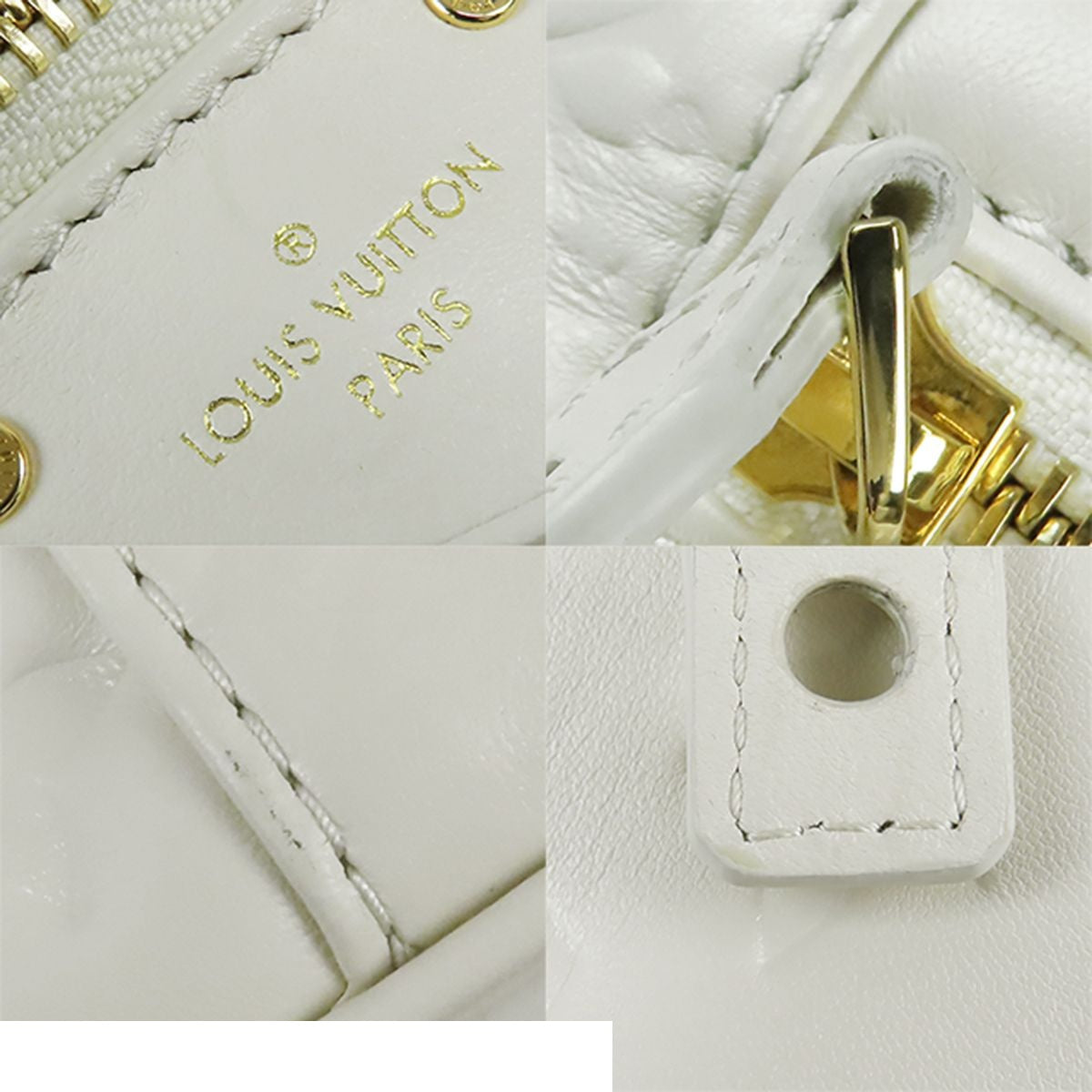 Louis Vuitton Vanity Cousin PM Cream Lambskin Monogram 2-Way Shoulder Bag — view 7