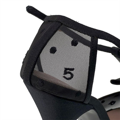 Chanel Ribbon Mesh Coco Mark Sandals