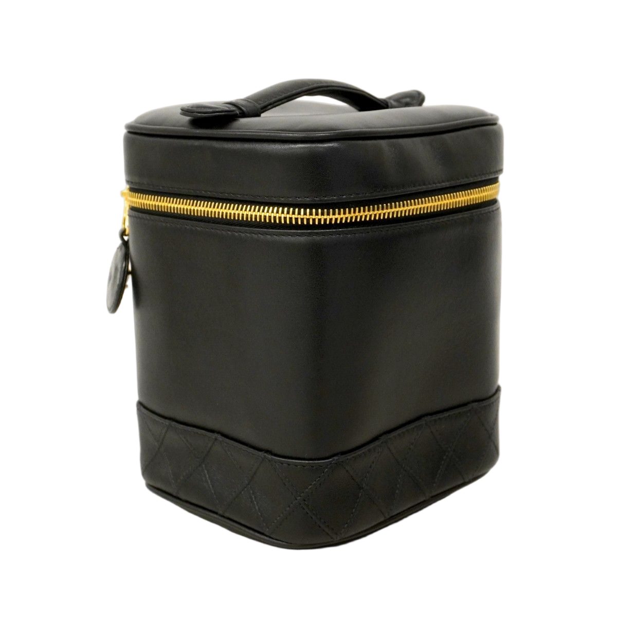 Chanel Vanity Bag Bicolor Lambskin Black Gold — view 2
