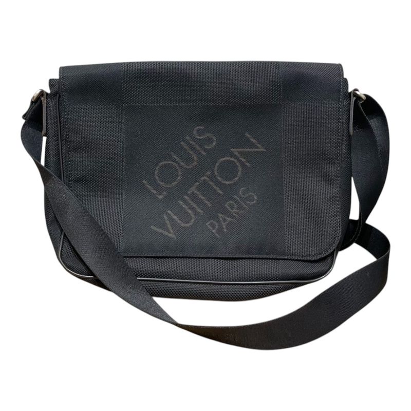 Louis Vuitton ⑤ M93618 Damier Jaean Canvas Shoulder Bag Unisex Black FREE