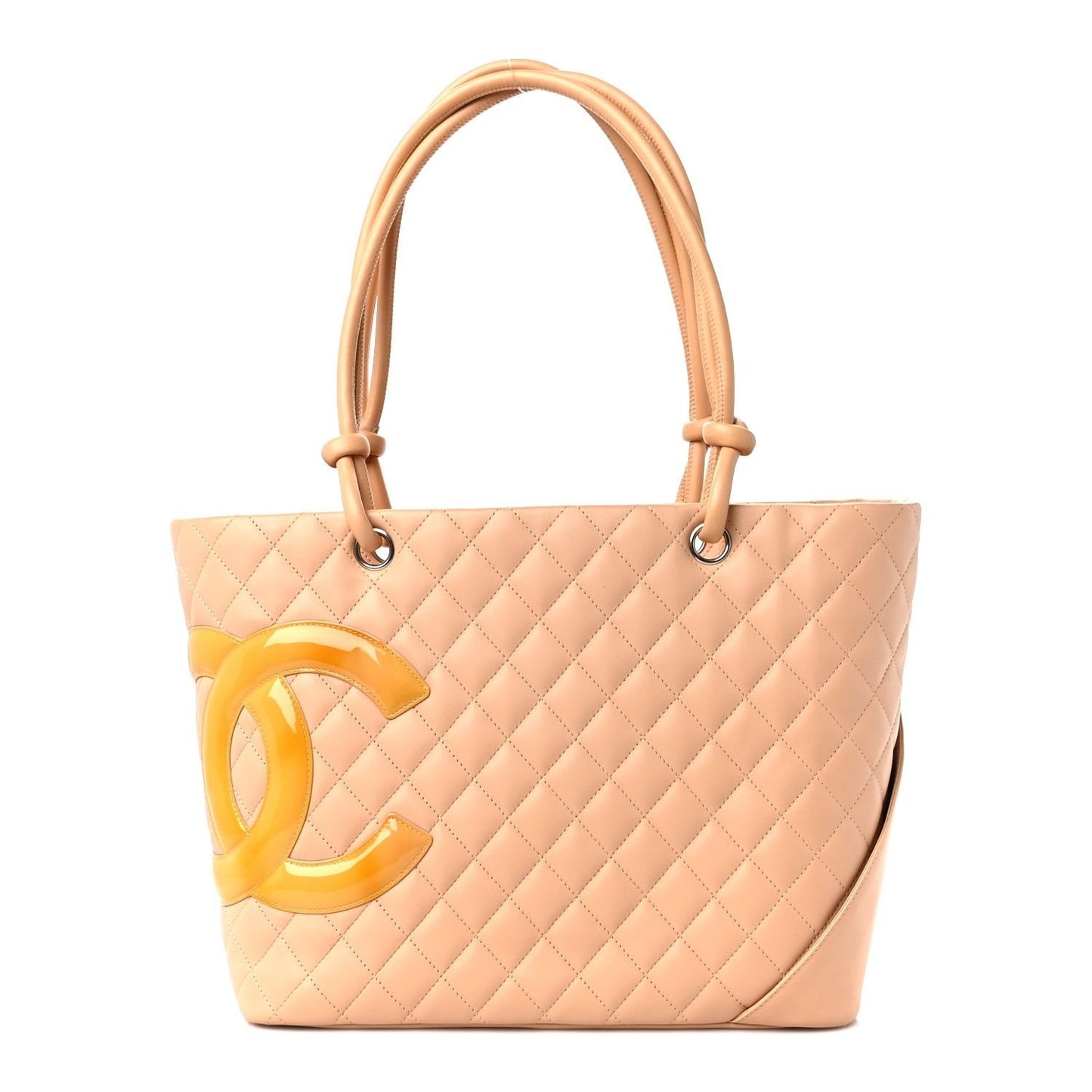 CHANEL CC Cambon Calfskin Quilted Large Shopping Tote Shoulder Bag