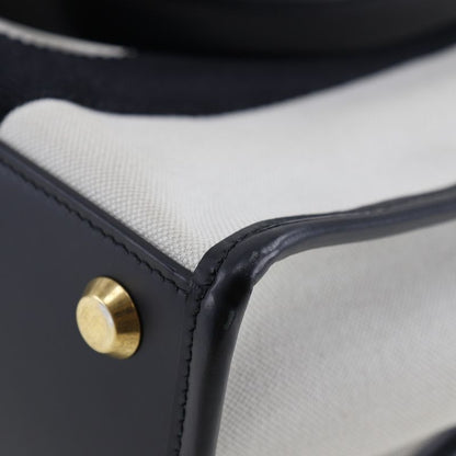 Balenciaga Hardware Small 2WAY Shoulder 671402 Canvas Black/white Women's Tote