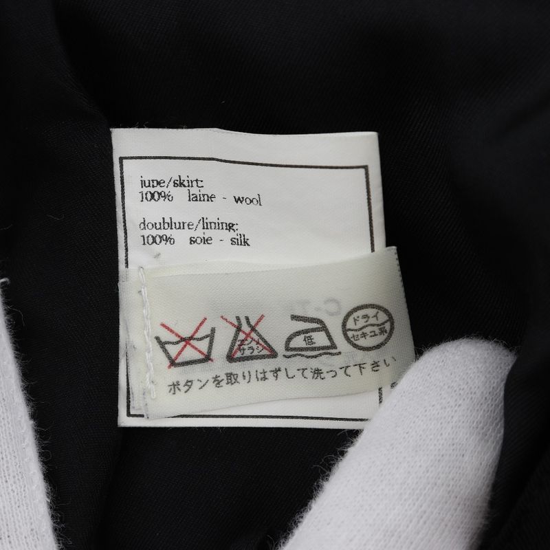 Chanel P08800v05079 Wool Black Women's Skirt