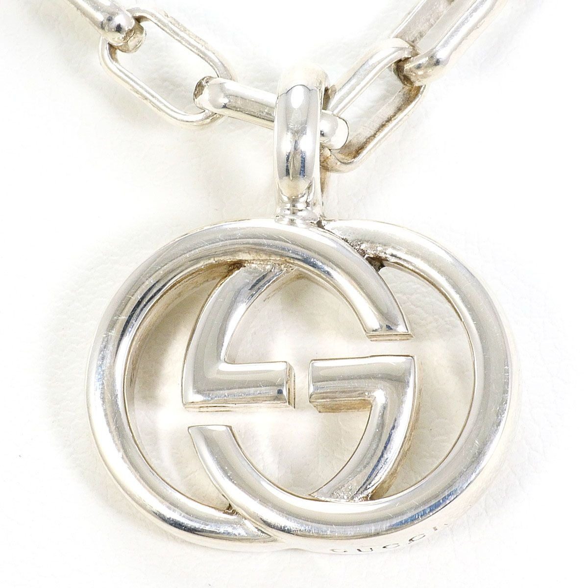 Gucci Interlocking Necklace Silver