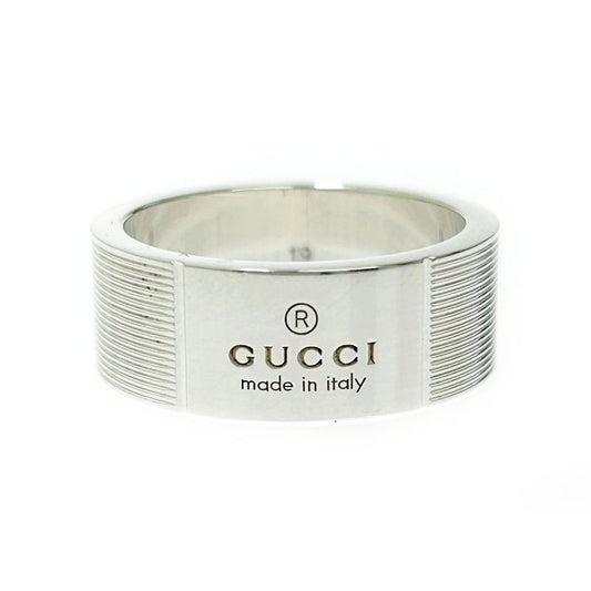 Gucci Silver Logo Ring 9.8 g 925 Engraved