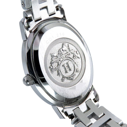 Hermes Clipper Oval Silver SS Watch Quartz — view 4