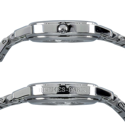 Hermes Clipper Oval Silver SS Watch Quartz — view 6