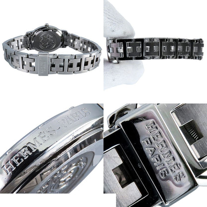 Hermes Clipper Oval Silver SS Watch Quartz — view 7
