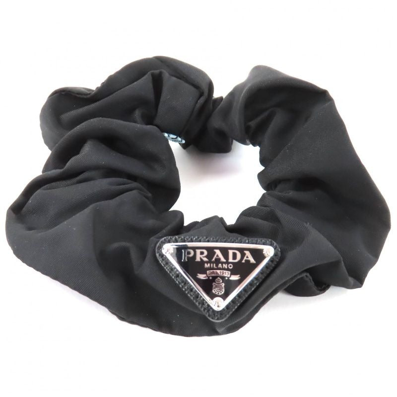 Prada 1 If015 re-nylon Scrunchie Hair Tie Accessory Black