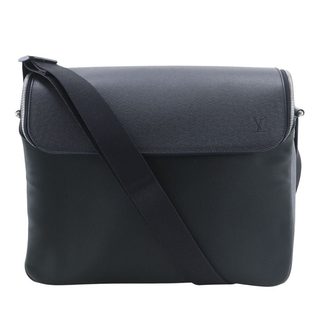 Louis Vuitton Thai Mir Taiga Nylon Canvas Ardoise Black Shoulder Bag