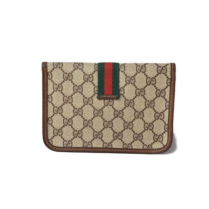 Gucci Clutch Pouch Multi Vintage GG Brown Beige — view 3