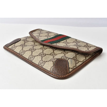 Gucci Clutch Pouch Multi Vintage GG Brown Beige — view 4
