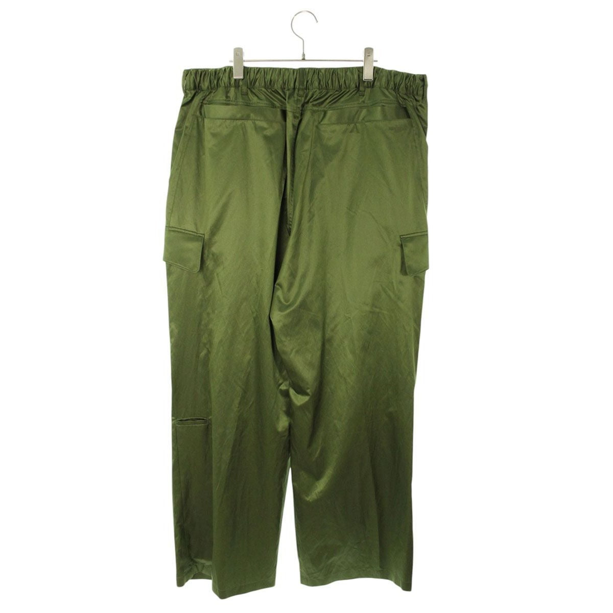 Louis Vuitton Logo Embroidery Silk Blend Cargo Long Pants Dark Green — view 2