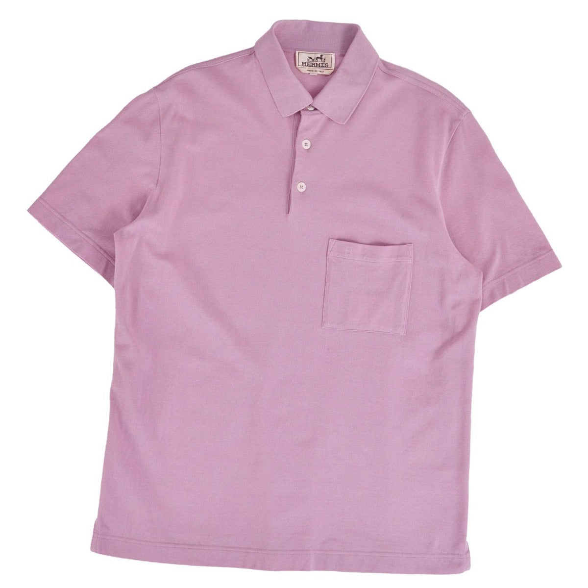 Hermes Shirt Polo Short Sleeve Light Purple