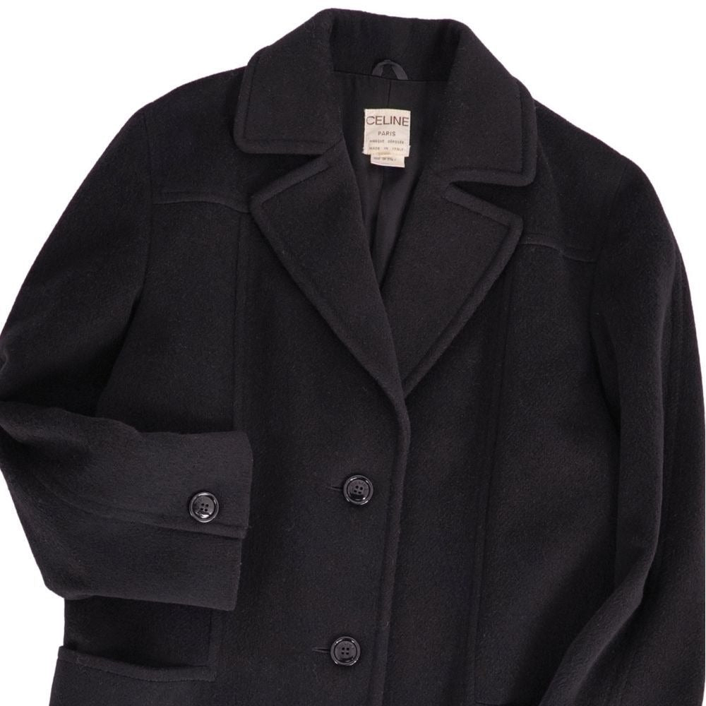 Celine Vintage Coat Long Wool Out — view 2